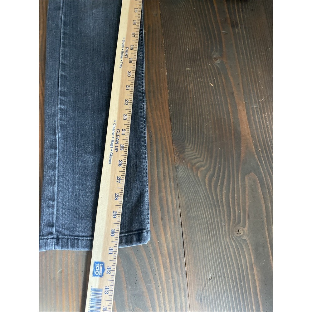 White House/Black Market Blanc Jeans Women 2R Black Denim Medium Wash Faded - Picture 11 of 11